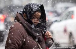 В Чикаго выпал рекордно ранний снег          