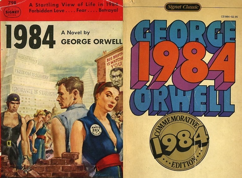 Обложка романа-антиутопии Джорджа Оруэлла Тысяча девятьсот восемьдесят четвёртый 1984