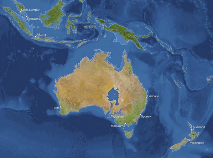 Затопление береговой линии Австралии
