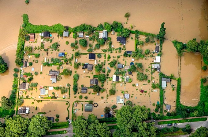 Картинка наводнения в Германии