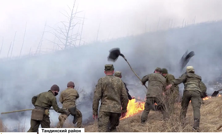 Лесные пожары в Республике Тыва. Фотографии Tuva24