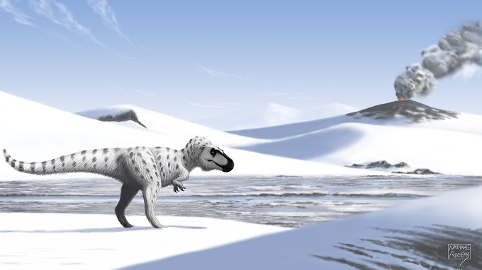 Фантазию художников подогревают высказывания - пардон - ученых о том, что некоторые рептилии жили в заснеженной холодной Арктике
