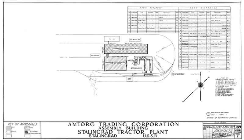 Сталинградский тракторный завод. План участка Сталинградский тракторный завод. План участка